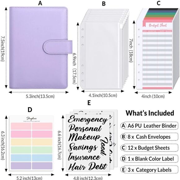 Playbill Budget Binder. Cash Stuffing Envelopes, Gift for Her. Explore Now! - Picture 3 of 7